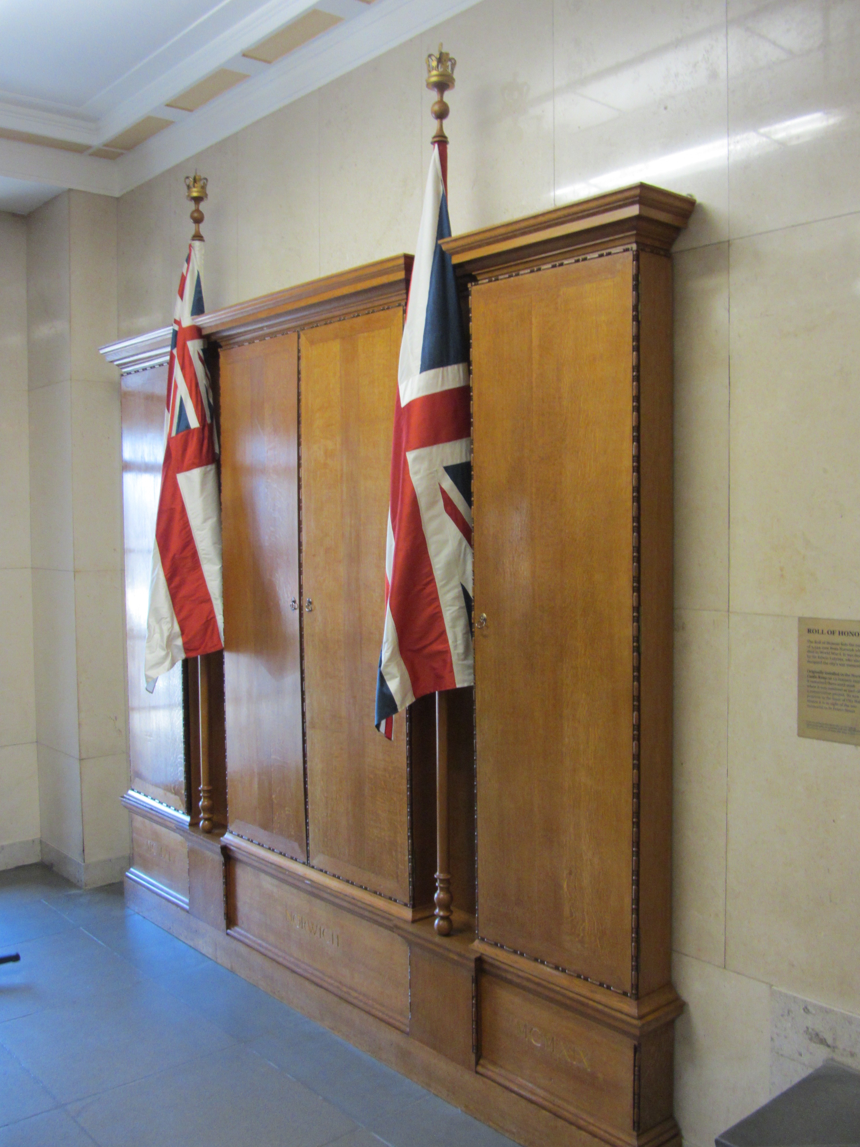 Roll of Honour (originally at Norwich Castle)