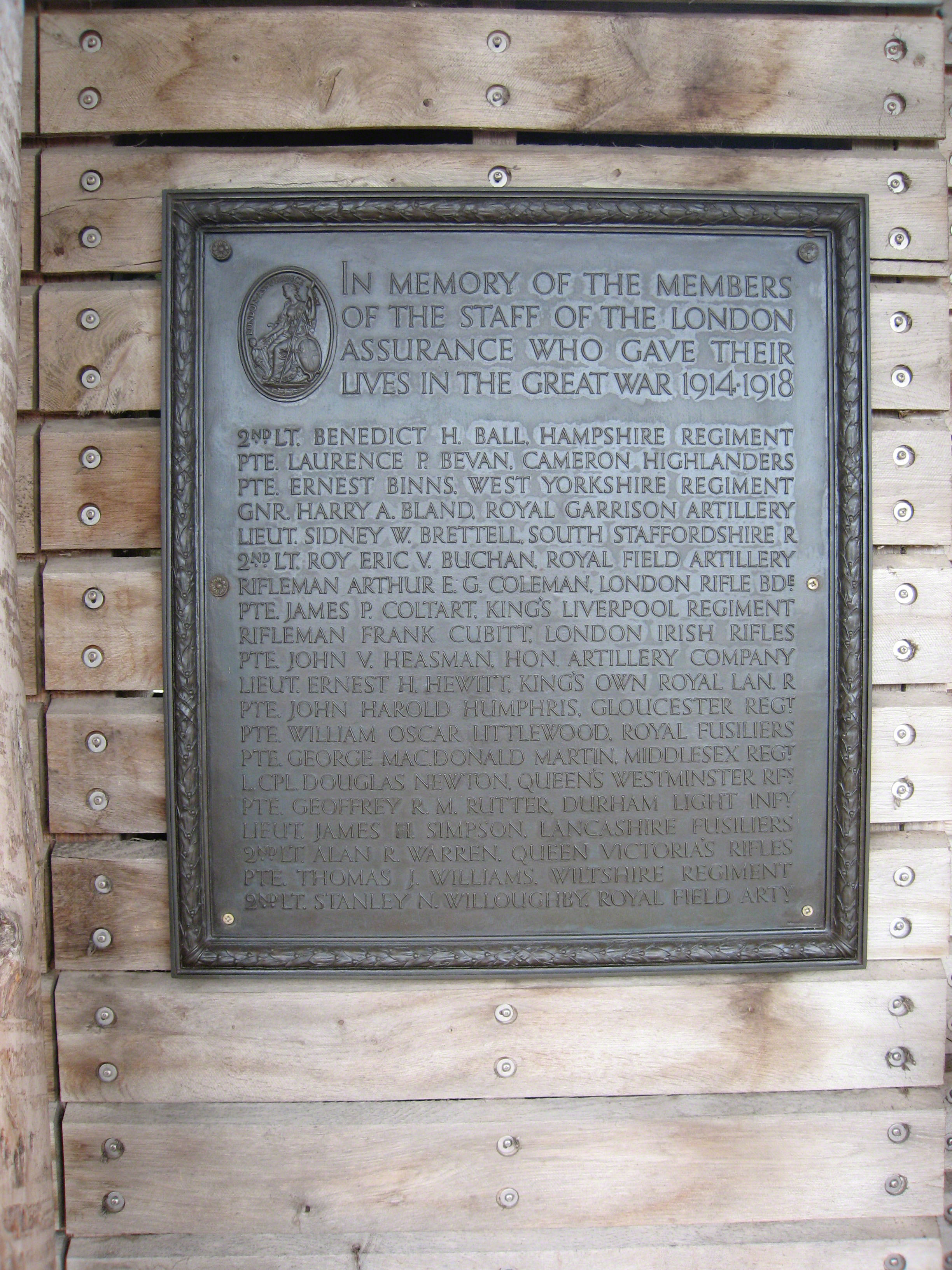 London Assurance War Memorial